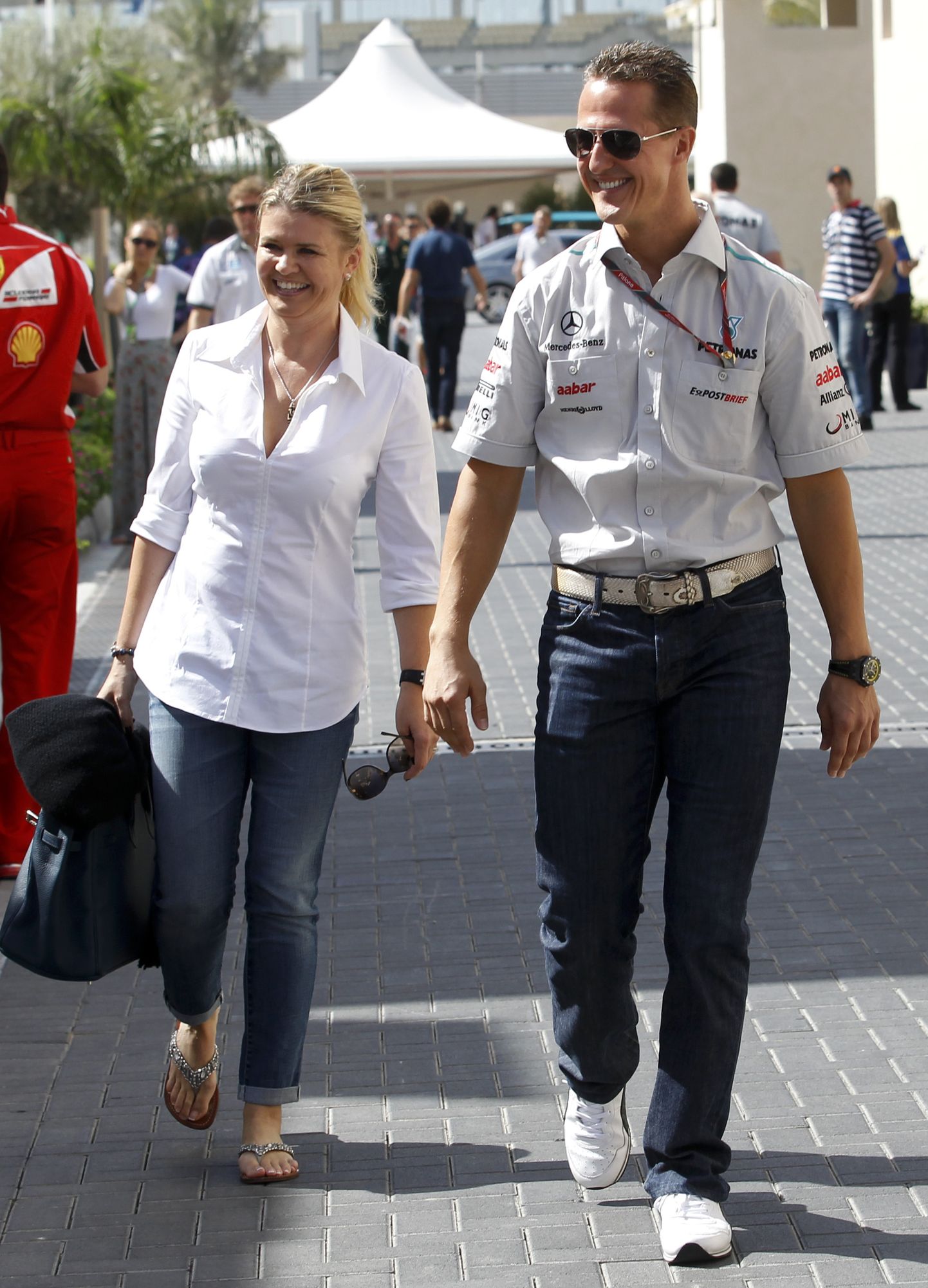 Corinna ja MIchael Schumacher 2011. aastal