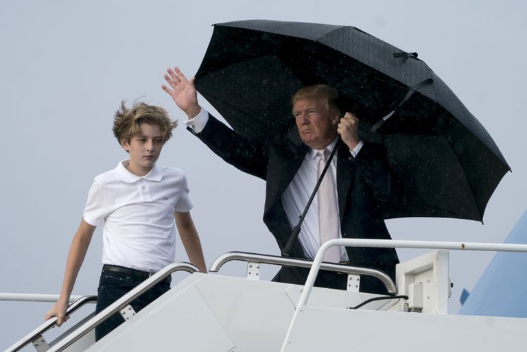 Donald Trump koos poja Barroniga