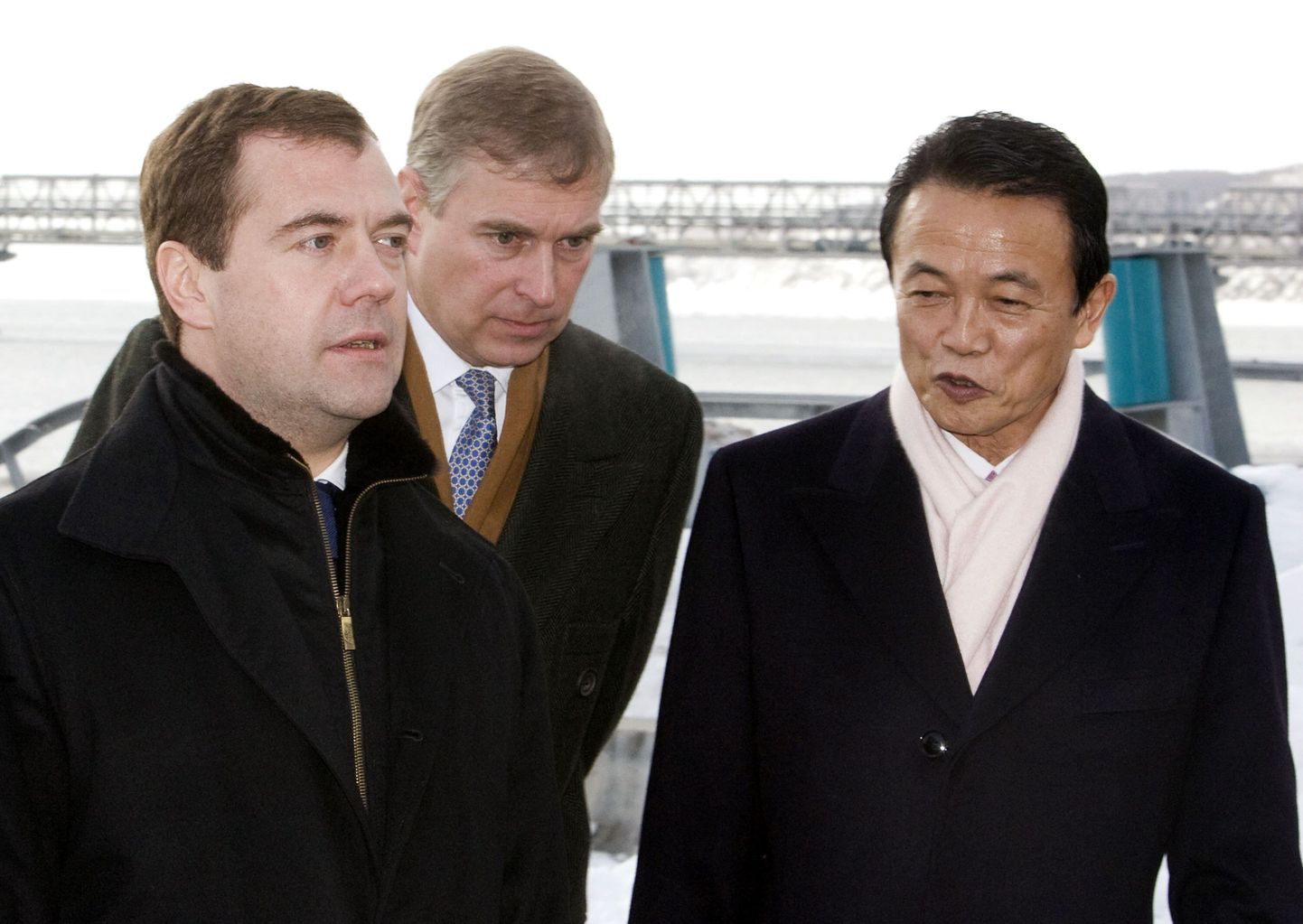 Venemaa president Dmitri Medvedev ja Jaapani peaminister Taro Aso.