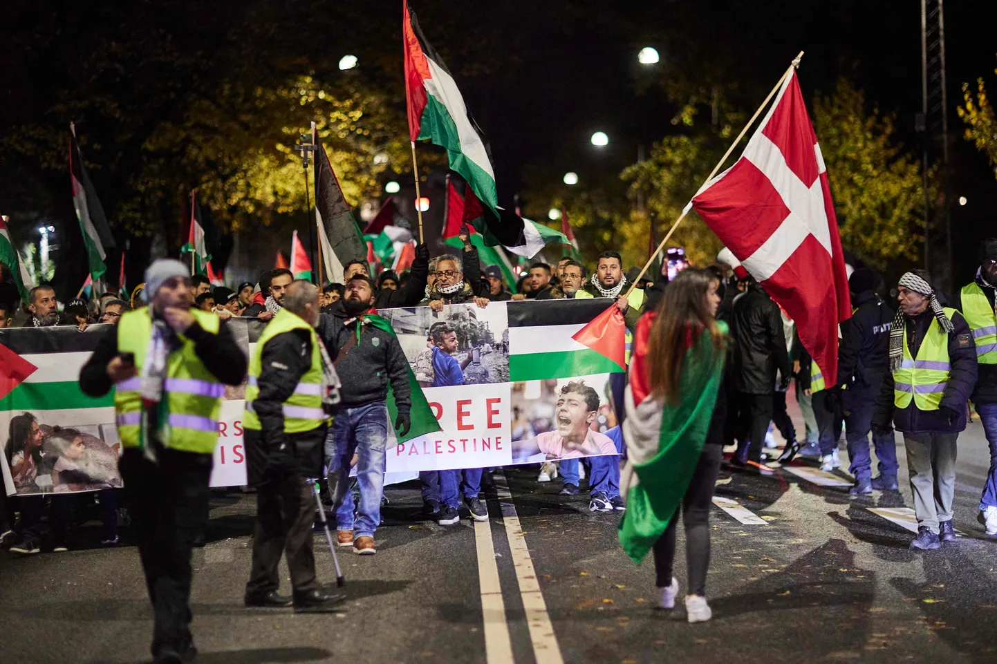 31. oktoobril Taanis Aarhusis toimunud Palestiinat pooldav meeleavaldus. Foto on illustratiivne.