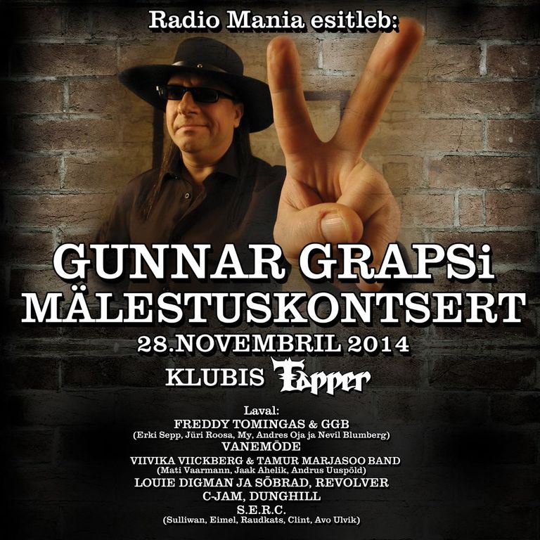 Gunnar Grapsi mälestuskontsert 2014 Foto: Promo