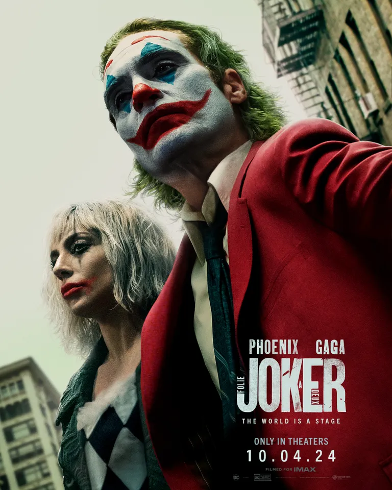Järjefilmi «Jokker: Folie à Deux» ametlik plakat. Film linastub kinodes 10. oktoobrist.