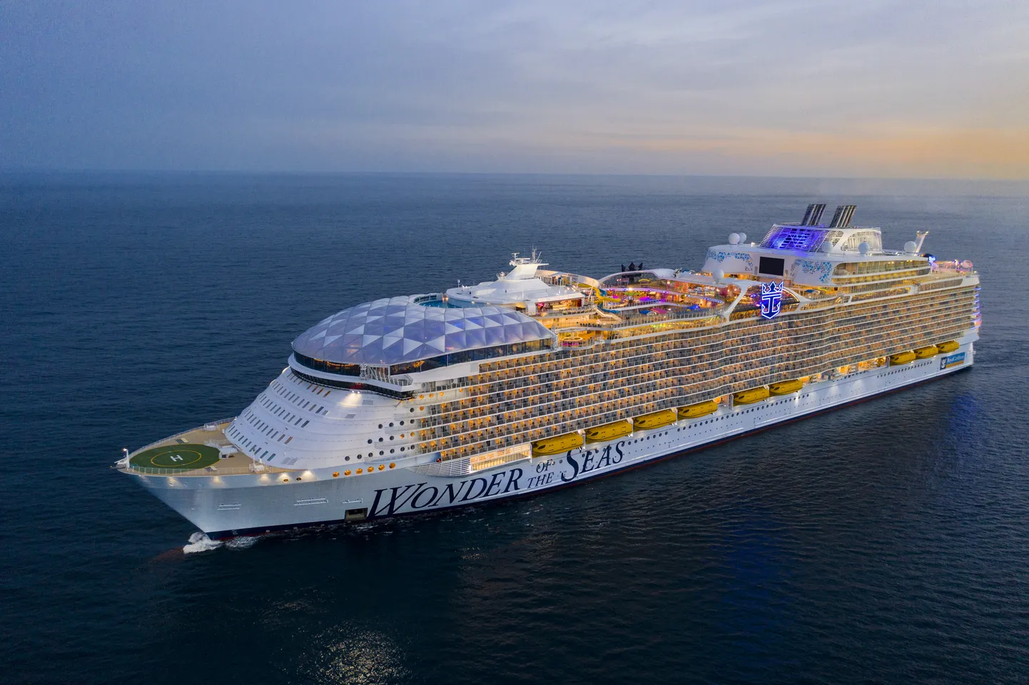 Wonder of the Seas on pikem kui Tallinna teletorn.