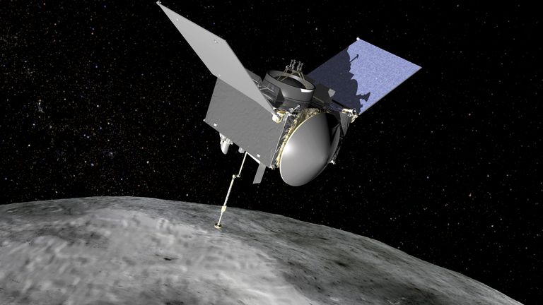NASA joonistus OSIRIS-REx uurimissondist