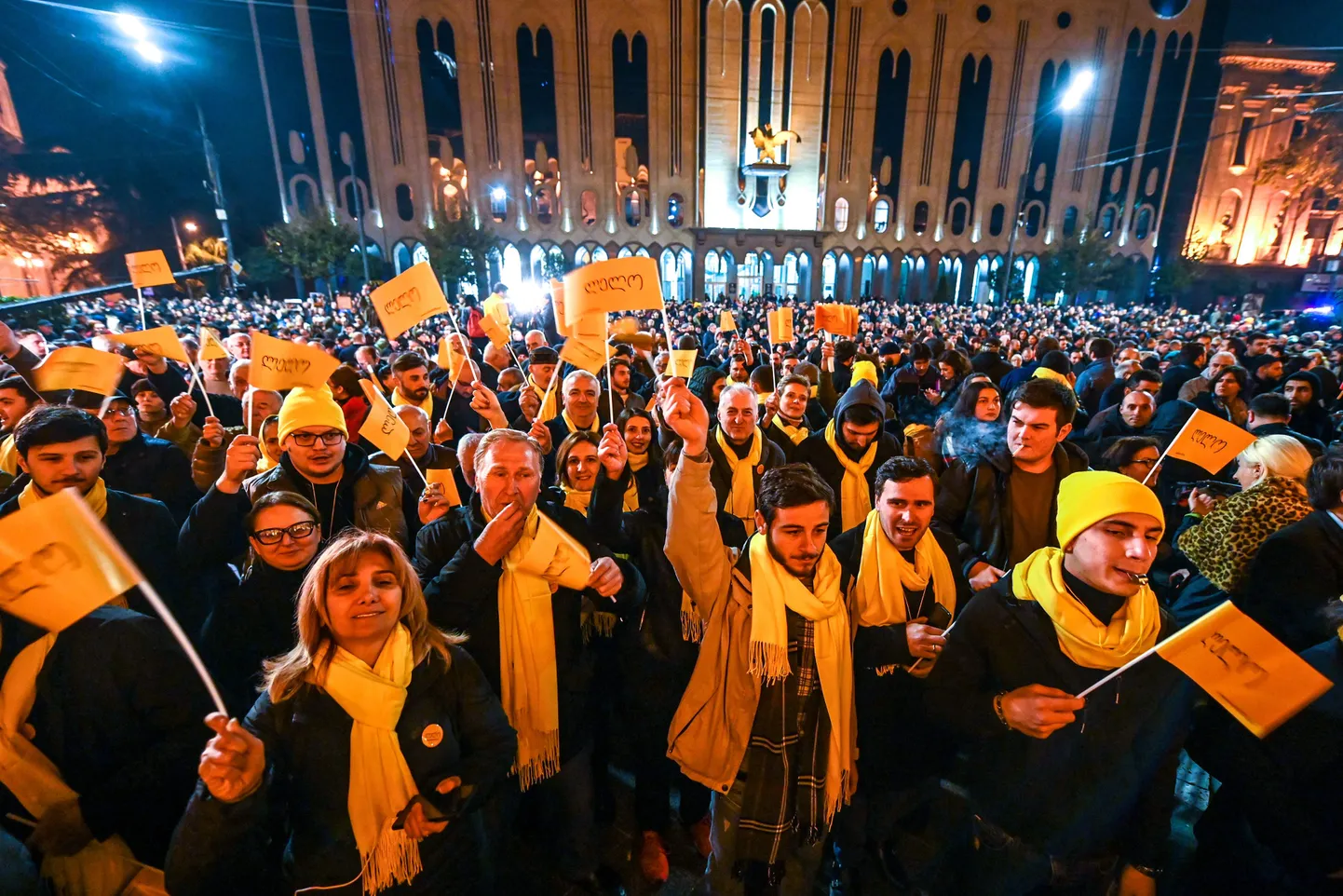 Акция протеста в Тбилиси.