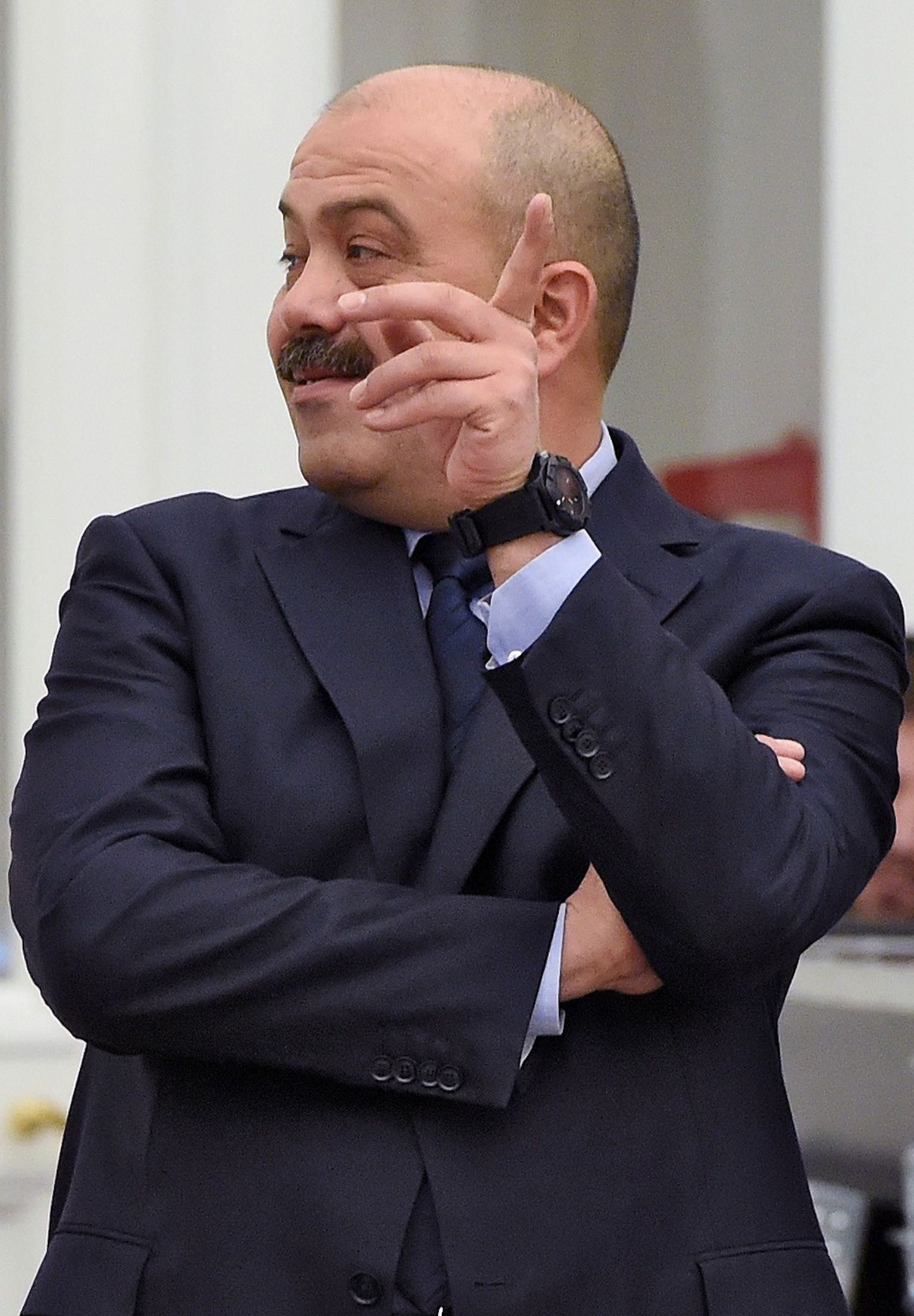 Искандер Махмудов 19 декабря 2014 года на встрече крупных предпринимателей с президентом России Владимиром Путиным.
