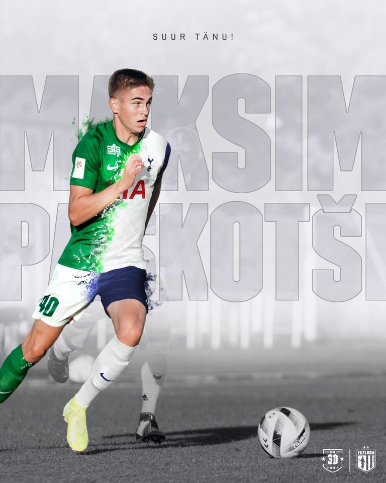 17-aastane Maksim Paskotši liitus sel nädalal Inglismaa meistriliigas mängiva Tottenhami akadeemiaga.