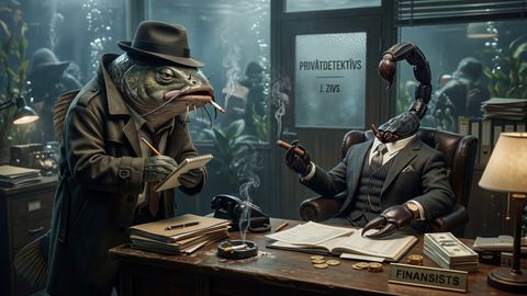 Skorpions finansists un zivis kā privātdetektīvi. Lielais profesiju zodiaks