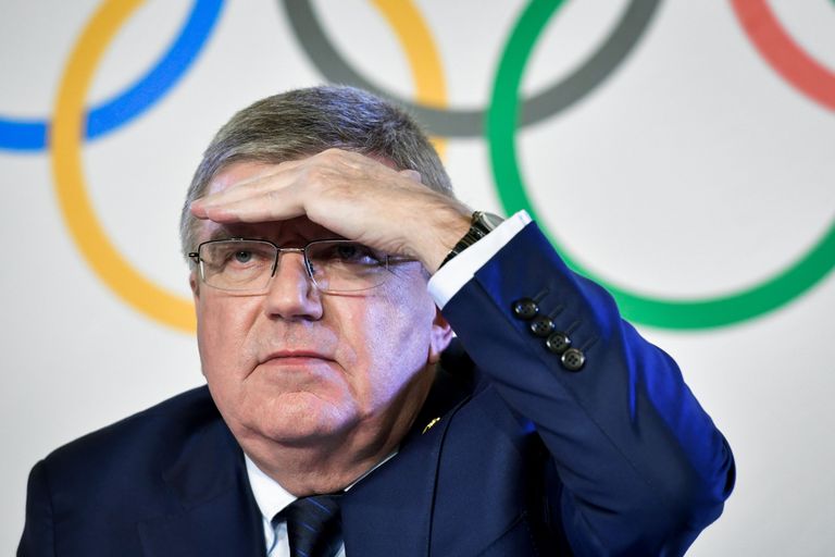 International Olympic Committee (IOC) President Thomas Bach/ AFP PHOTO / Fabrice COFFRINI