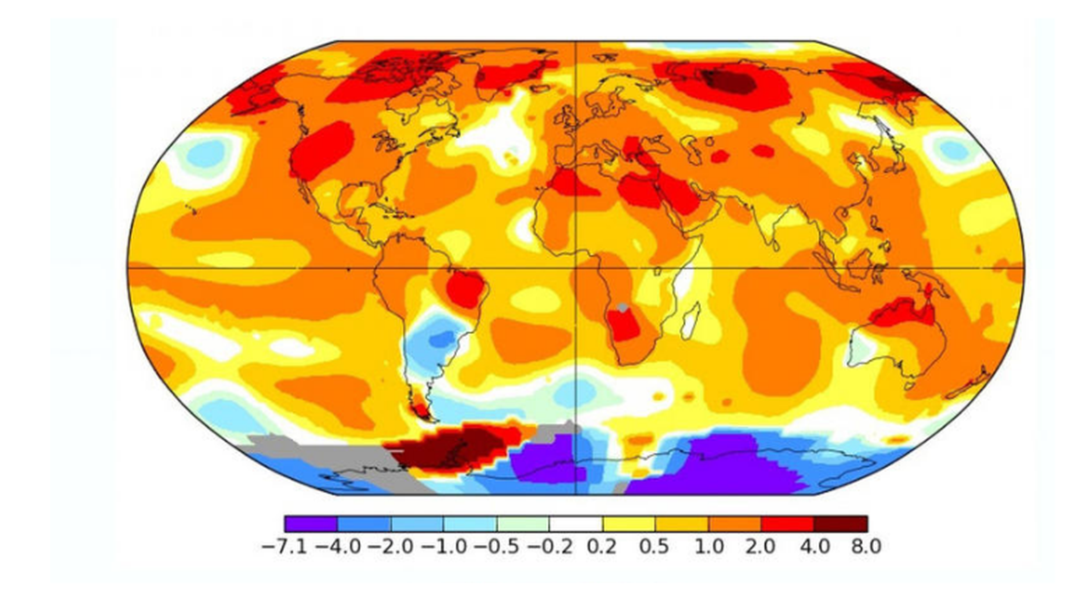 Soojust mõõdetakse kogu maakera peale kokku. Lisaks üldisele kliimasoojenemisele muutis juuni soojemaks ka erakordselt tugev El Nino.