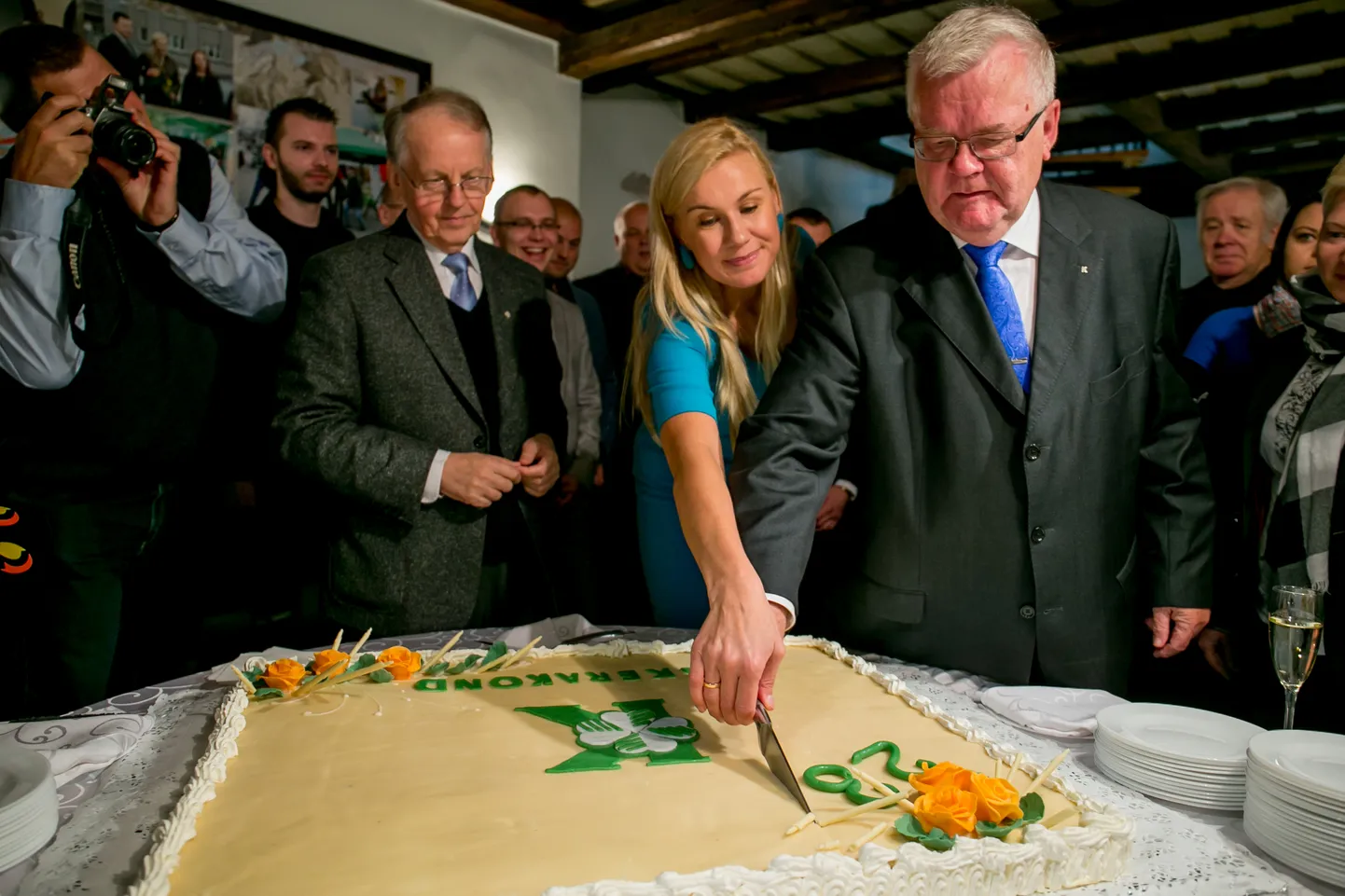 12.10. 2014. Keskerakonna kontor vanalinnas. Keskerakondlased tähistasid 2014. aastal erakonna 23. sünnipäeva.