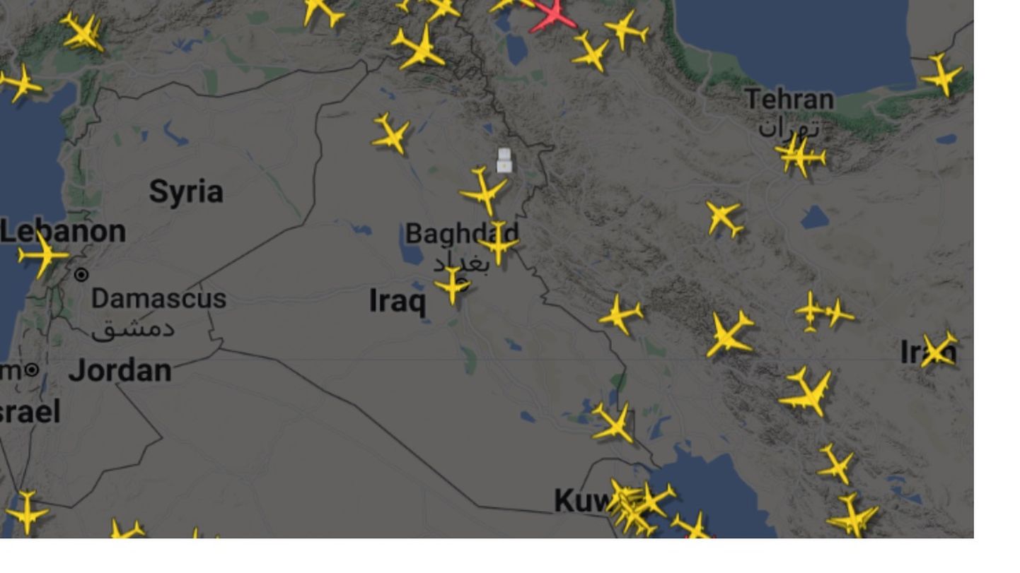 Mitmete lennufirmade õhusõidukid olid droonirünnaku alguses veel Iraagi või Iraani õhuruumis.