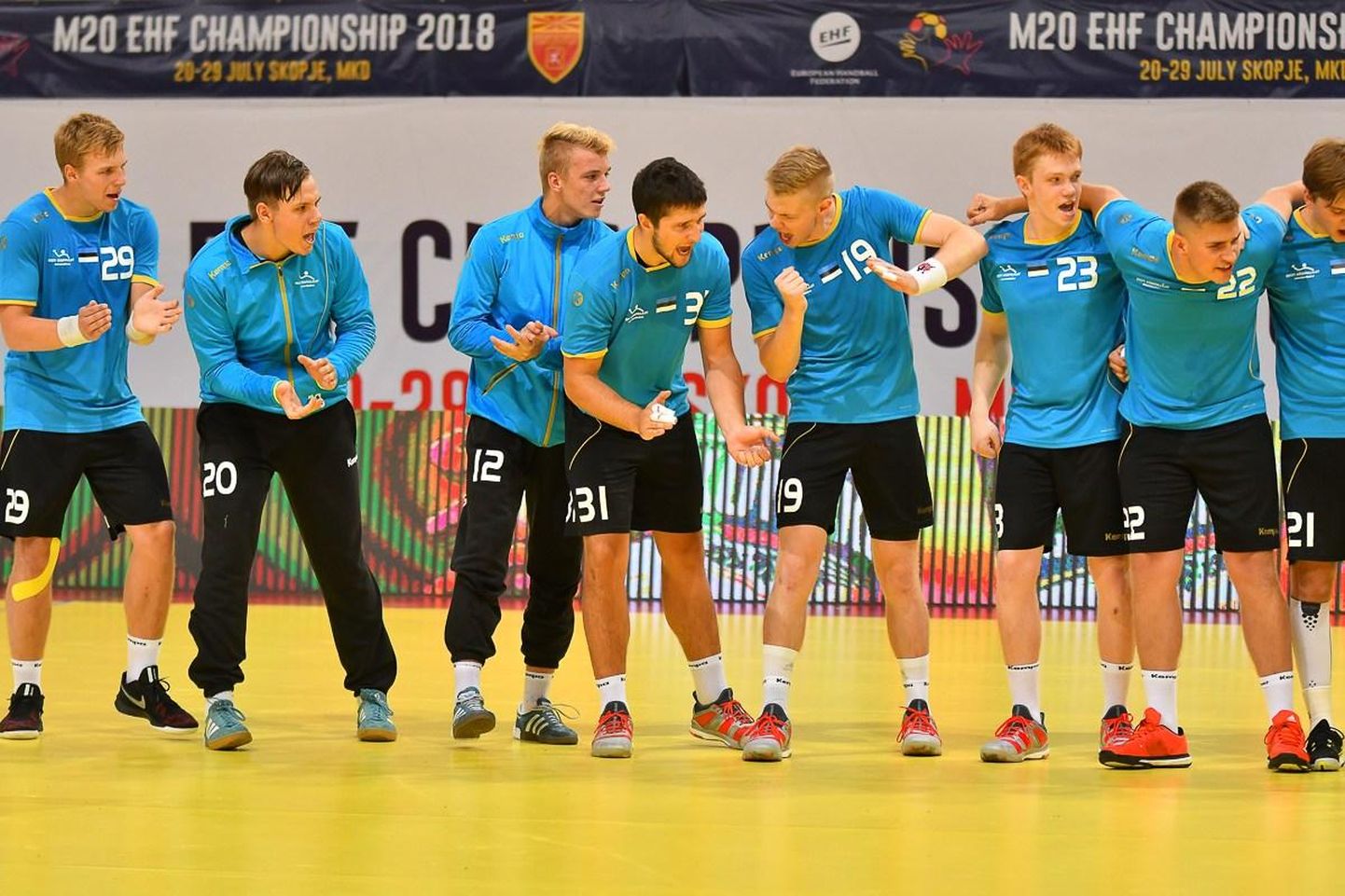 Eesti kuni 20-aastaste noormeeste käsipallikoondis tegi EM-il võiduka avalöögi.