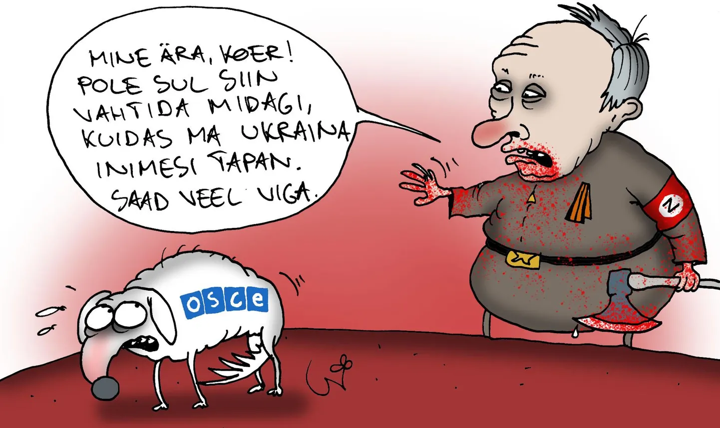 Urmas Nemvalts joonistab