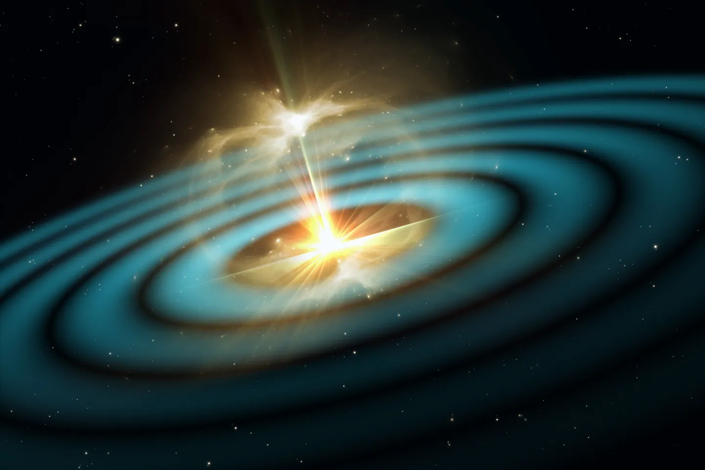 Gravitatsioonilained. Pilt on illustreeriv