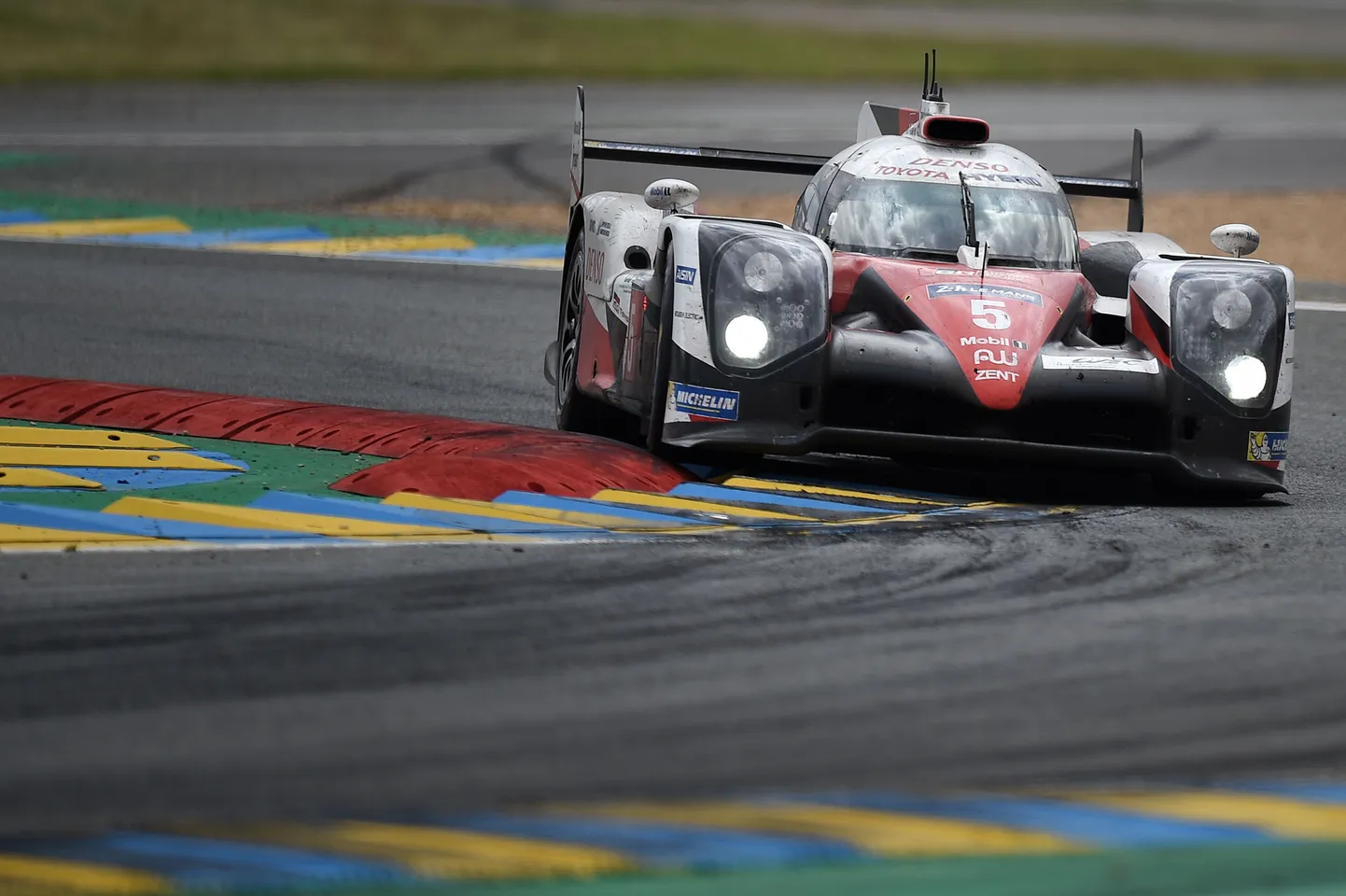 England's Anthony Davidson drives his Toyota TSO50