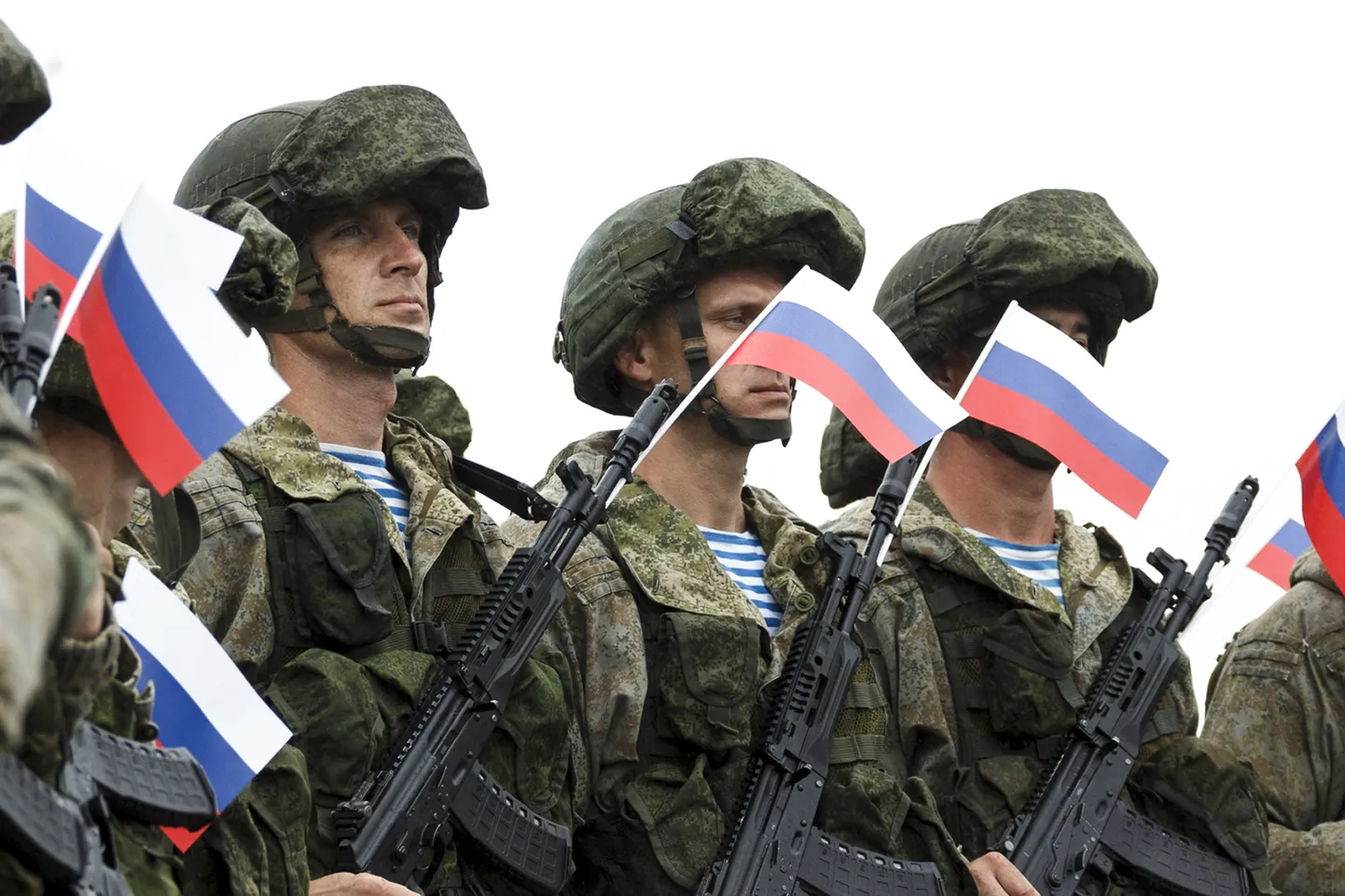 Vene sõdurid õppuste Zapad-2021 avamisel.