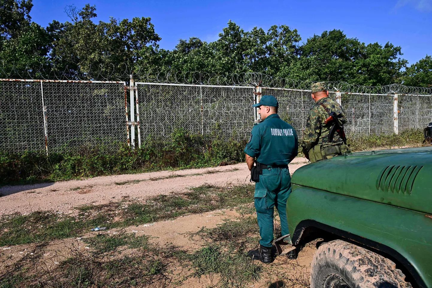 Bulgaaria piirivalvurid Elhovo linna lähistel. Foto on illustratiivne.