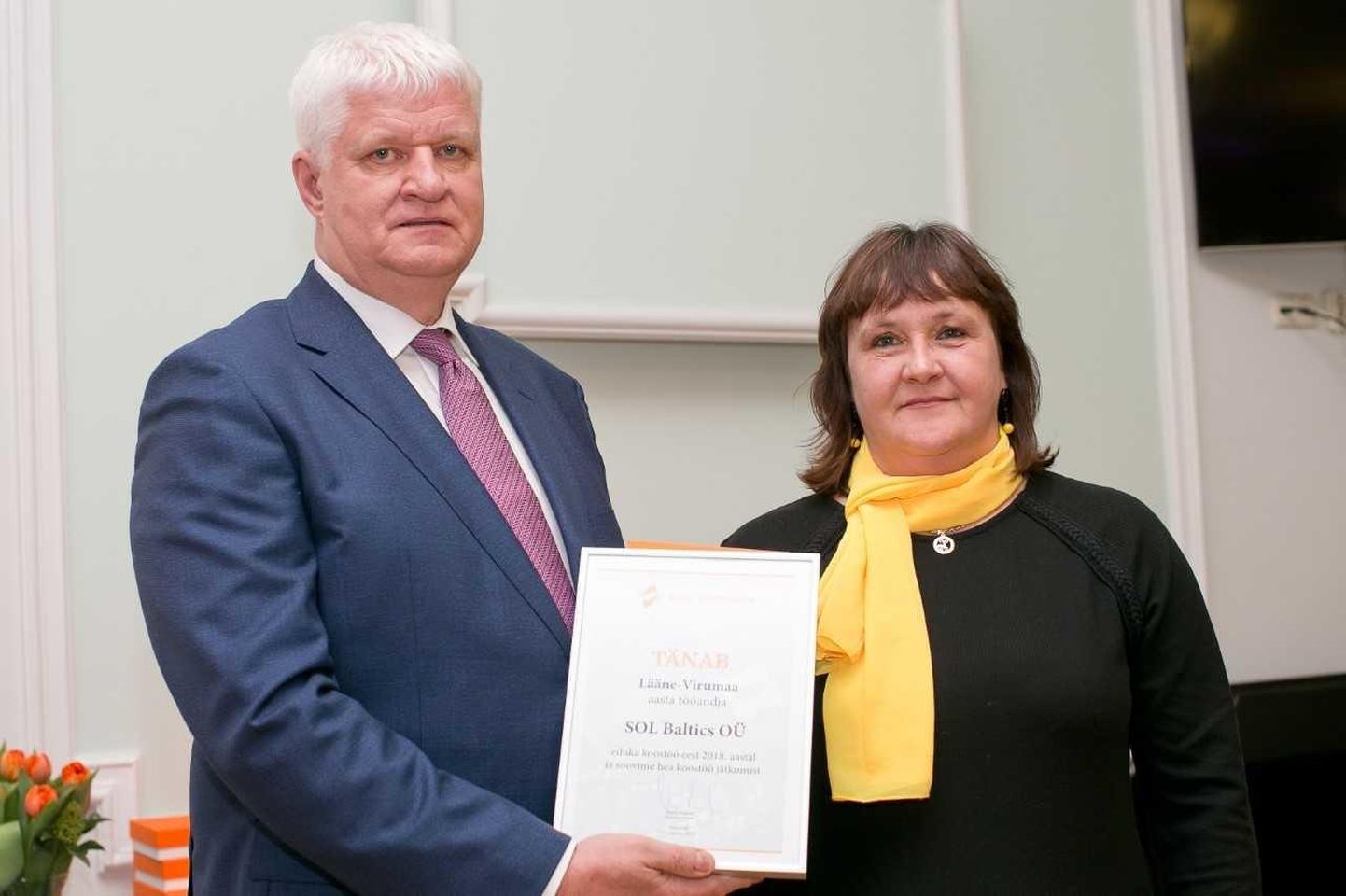 Lääne-Virumaa 2018. aasta tööandja on SOL Baltics OÜ.