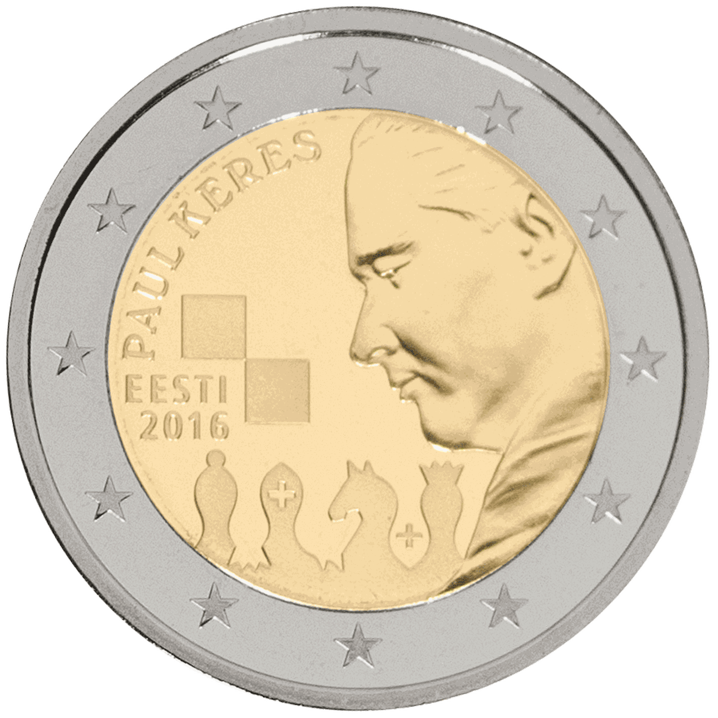 Paul Keresele pühendatud 2-eurone käibemünt.