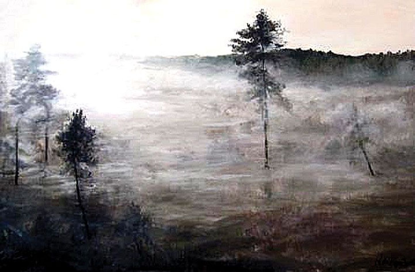 Marju Villem, «Udune hommik» (õli, 2011).