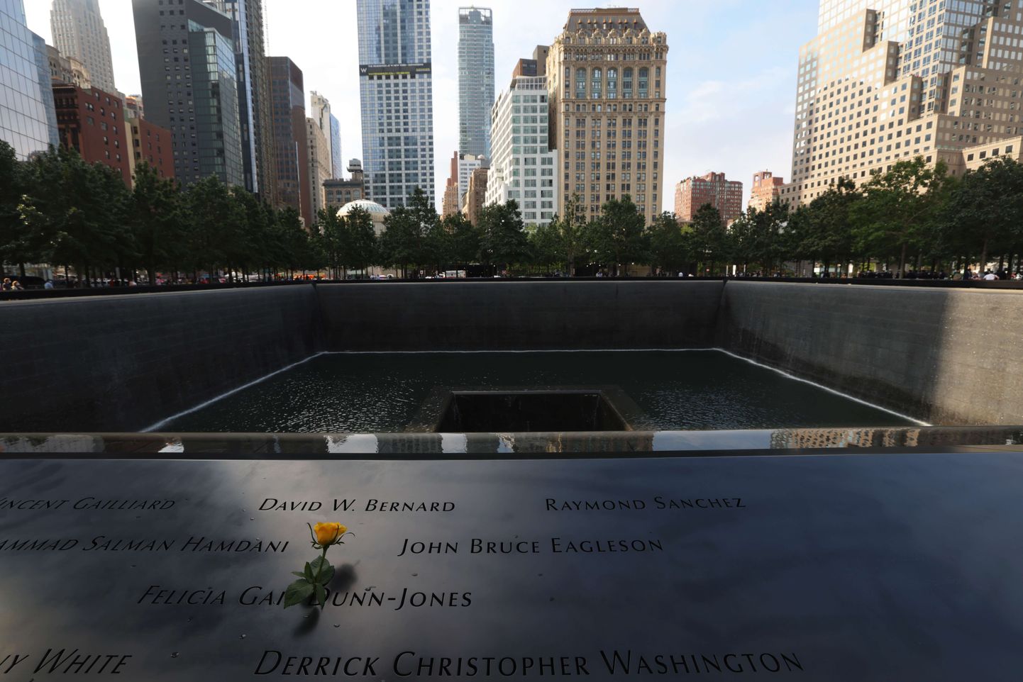 2001. aasta 11. septembri terrorirünnaku memoriaal New Yorgis.