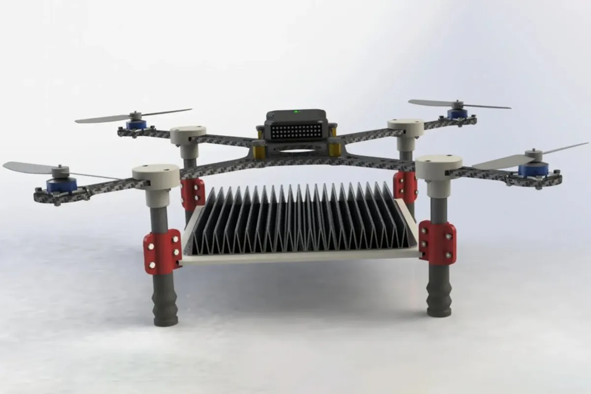 Wireless solutions are already being developed: this drone, created by Chinese researchers, receives power via a laser beam transmitted from the ground.