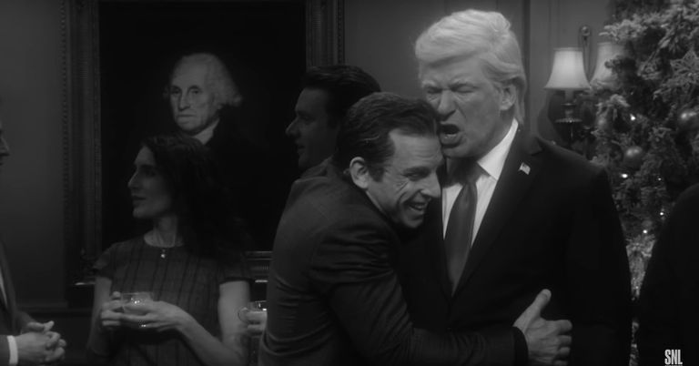 Alec Baldwin (paremal) ja Ben Stiller sketšisaates Saturday Night Live
