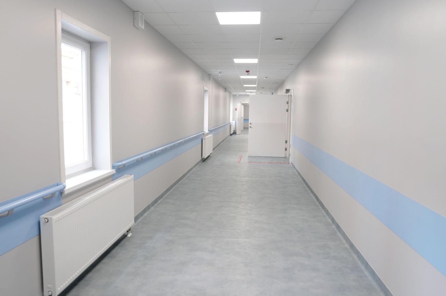 Paula Stradiņa klīniskās universitātes slimnīcas jaunās moduļu būves telpas.