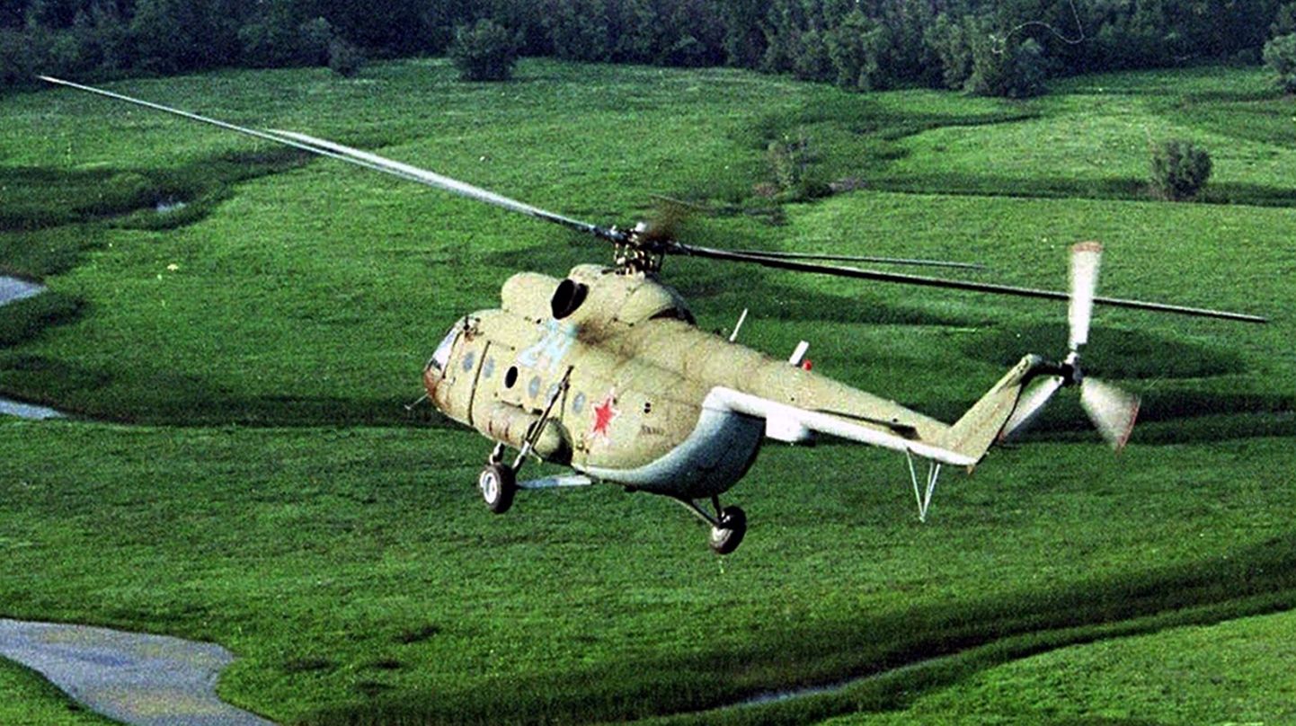 Vene helikopter MI-8, mis jõudis õnnetuspaika esimesena.