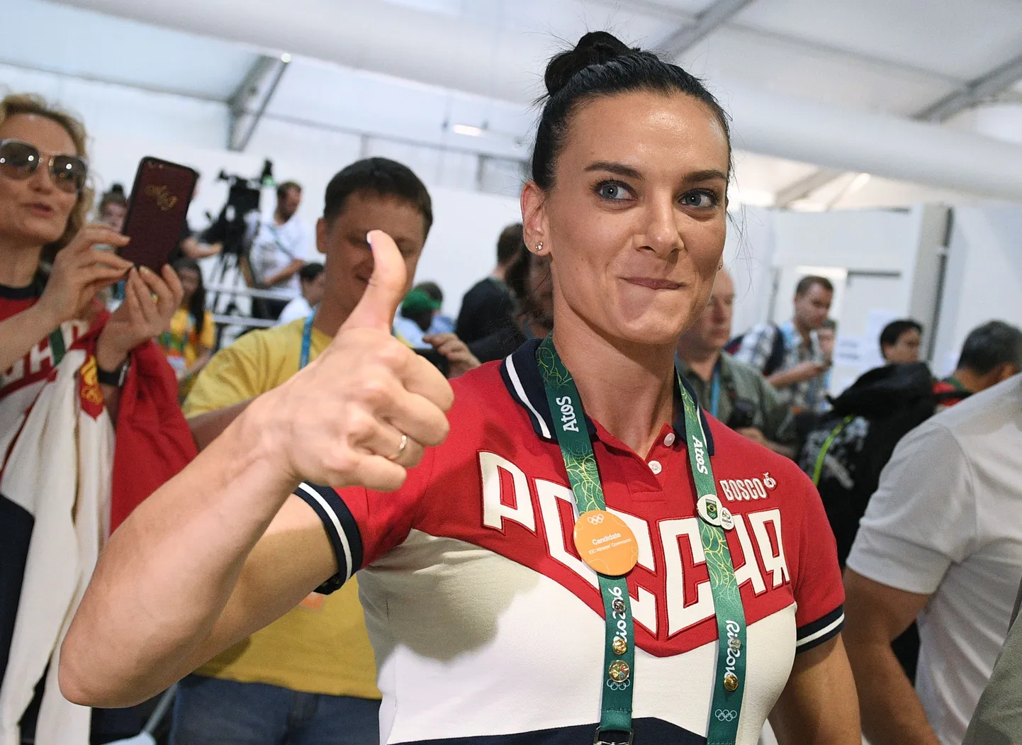 Елена Исинбаева после выборов.