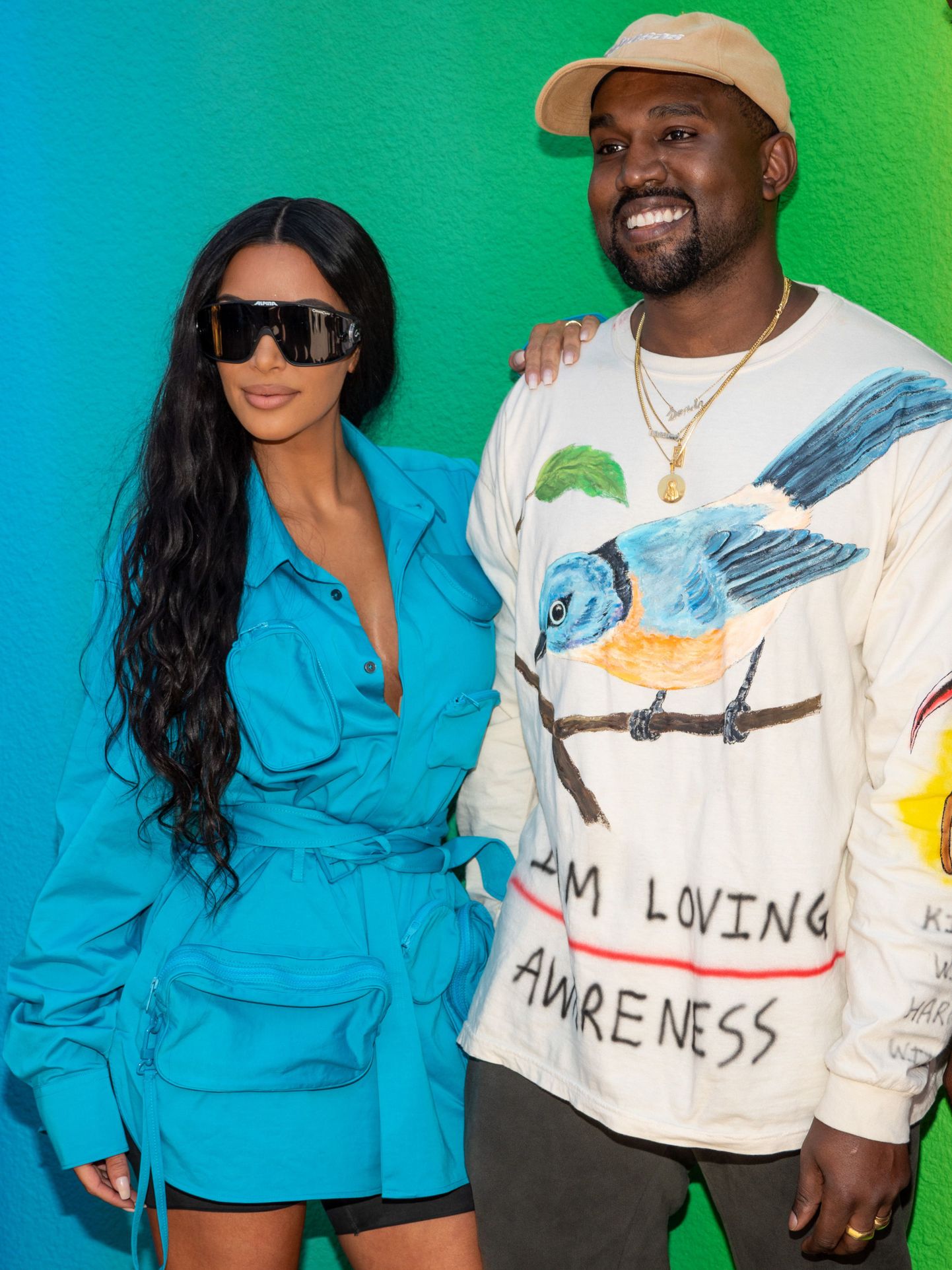 Kim Kardashian ja Kanye West 2018.