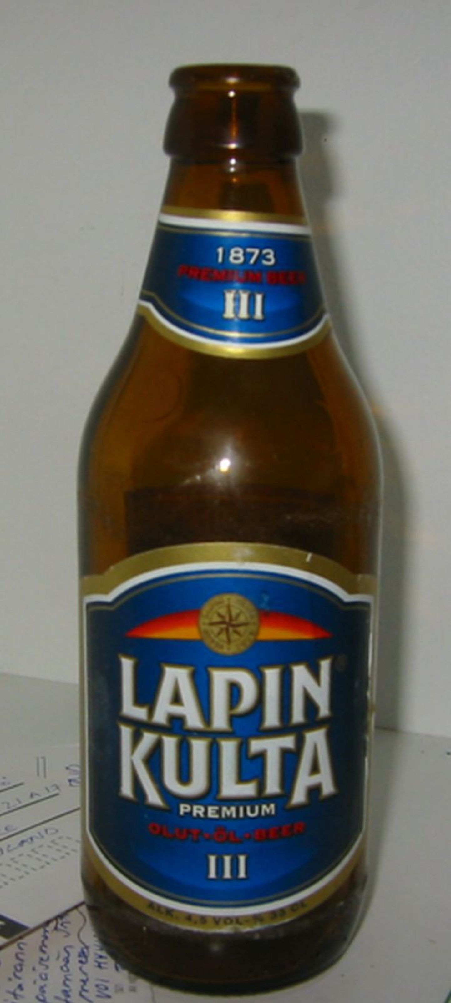 Hartwalli toodangu hulka kuuluv õlu Lapin Kulta.