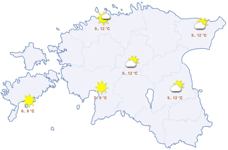 Ilm esmaspäeval