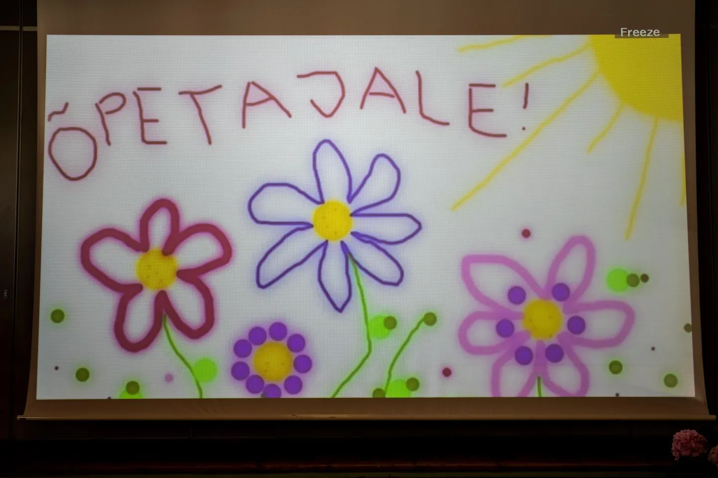 Tänuslaid õpetajale.