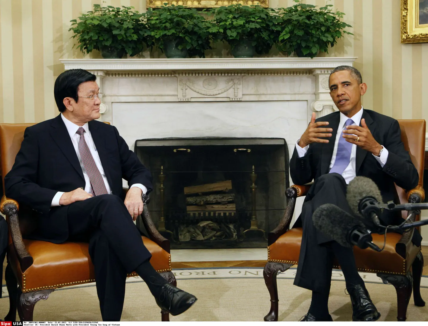 USA president Barack Obama ja Vietnami president Truong Tan Sang.