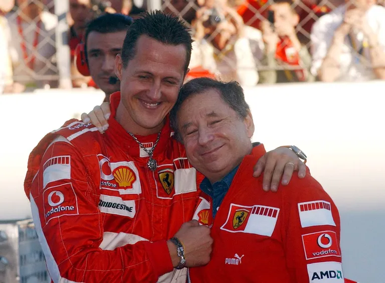 Michael Schumacher ja Jean Todt.