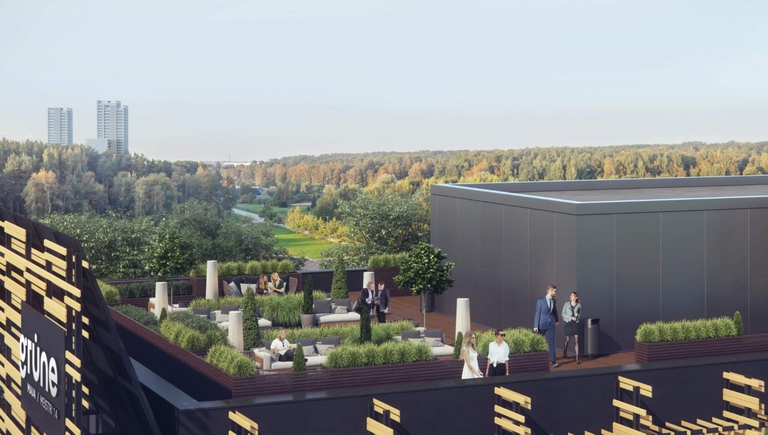 Так будет выглядеть терраса нового здания Grüne.