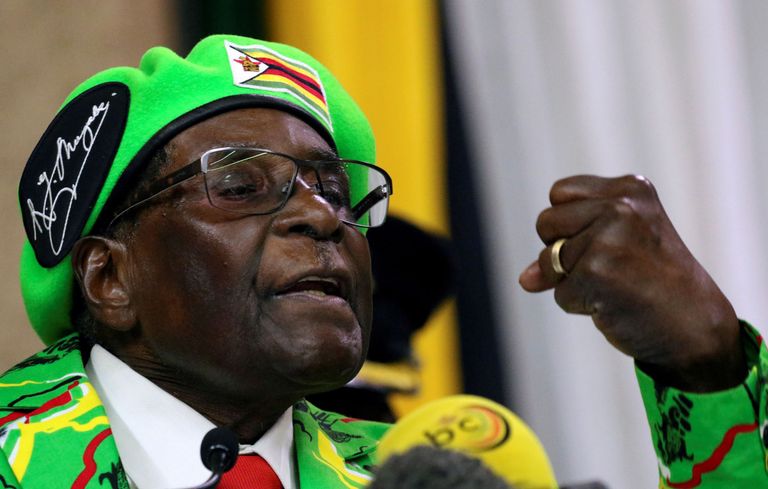 Zimbabwe president Robert Mugabe.