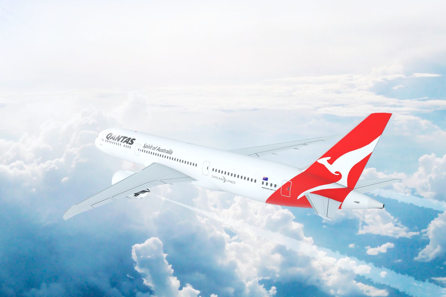 Austrālijas lidsabiedrība ''Qantas''.