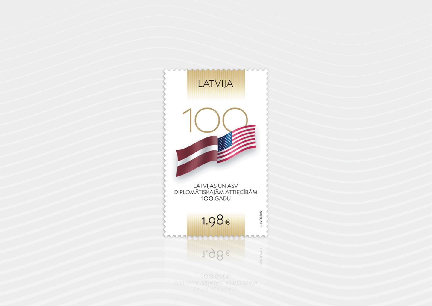 "Latvijas pasts" izdos pastmarku par godu Latvijas un ASV diplomātisko attiecību simtgadei