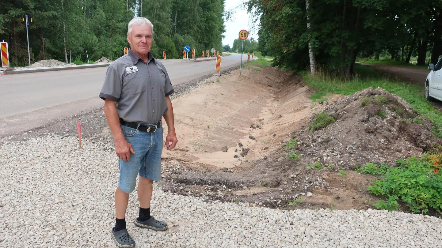 Aivar Sikaste on veendunud, et rajatav kergliiklustee muudab liiklemise Veriora ja Pahtpää vahel märksa ohutumaks.