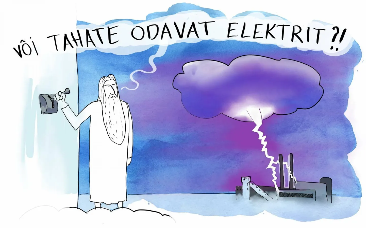 Kõrge elektrihind põhjustab tormi rahakotis.