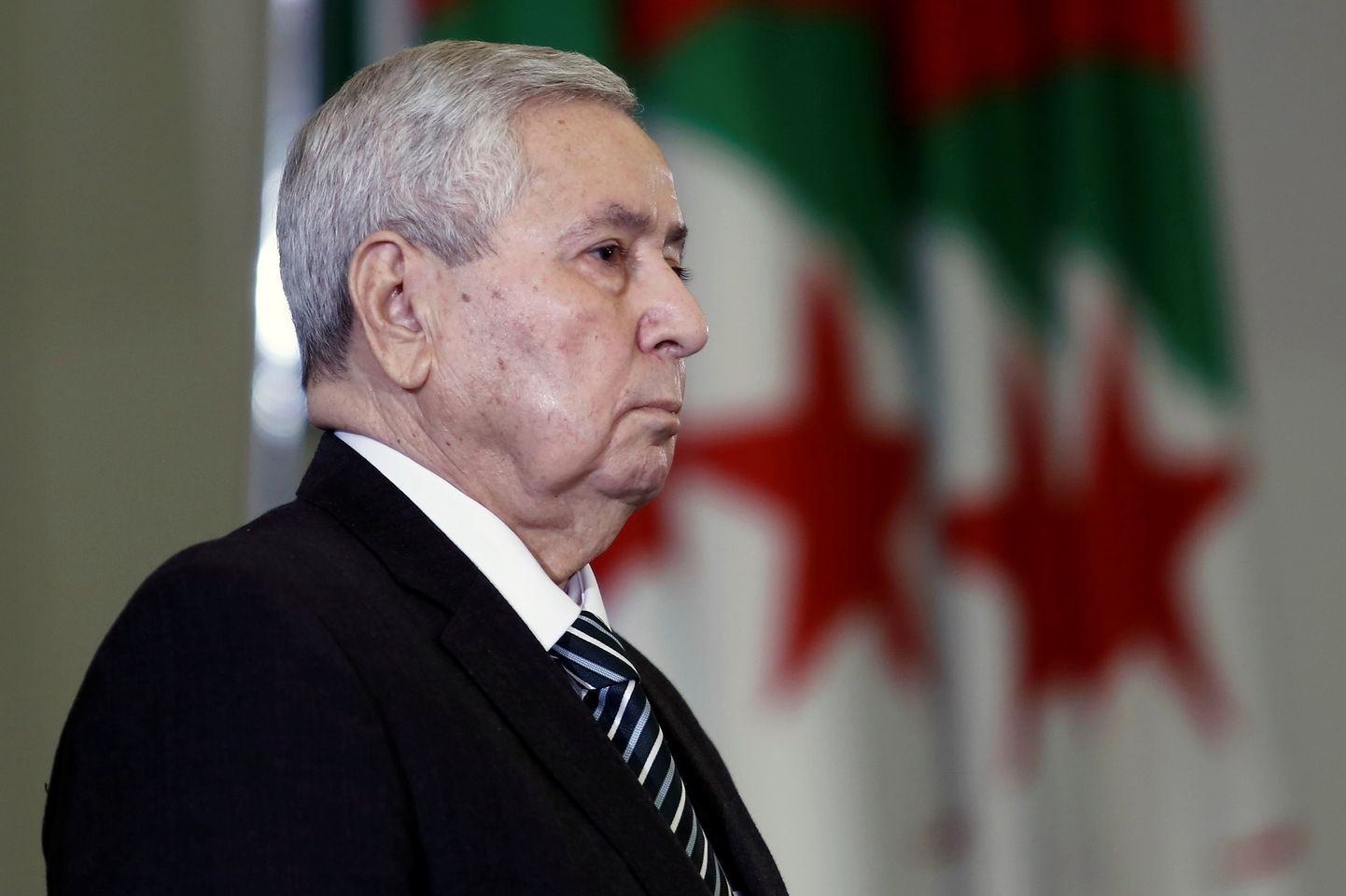 Alžeeria ajutine riigipea Abdelkader Bensalah.