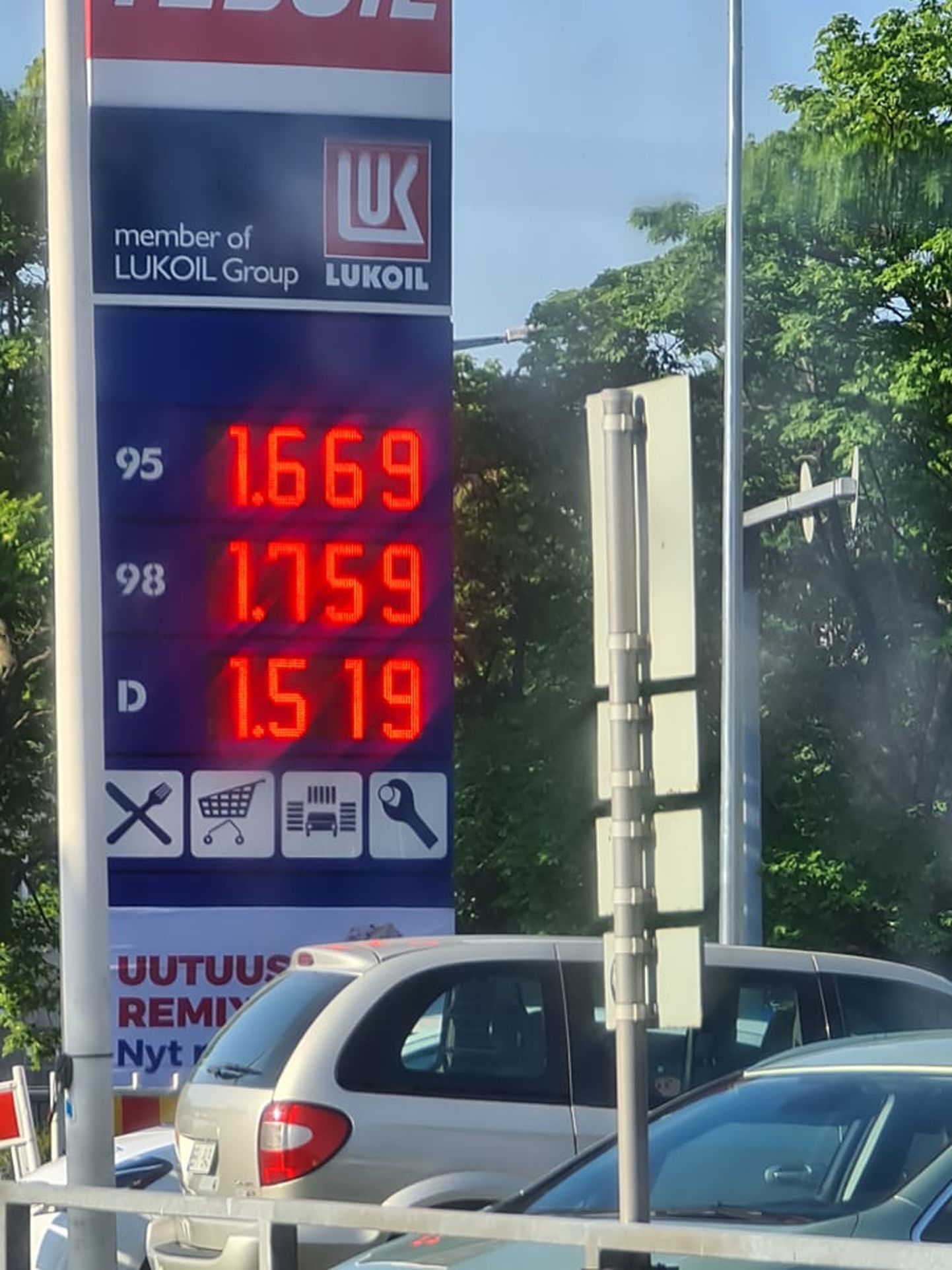 Kütuse hind Soomes tanklas 28.juulil