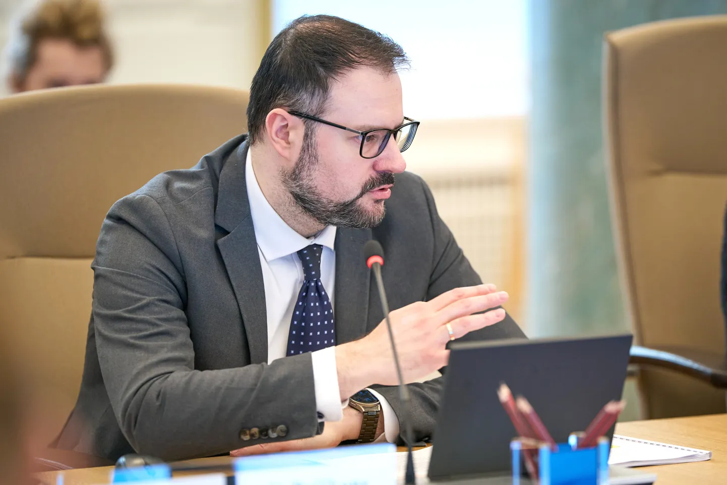 Satiksmes ministrs Kaspars Briškens.