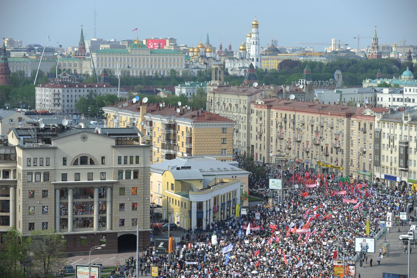 6. mail aset leidnud «Miljonite marss» Moskvas.