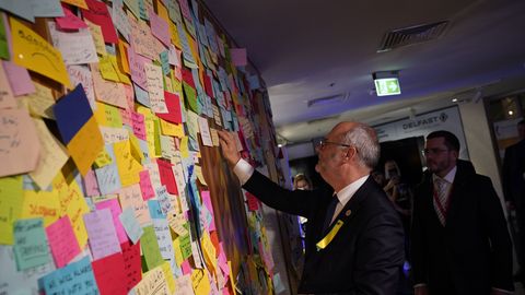 «Sõda Ukrainas on raputanud meie mõtteid ja meeli»: president Karis külastas EXPO-l Ukraina paviljoni