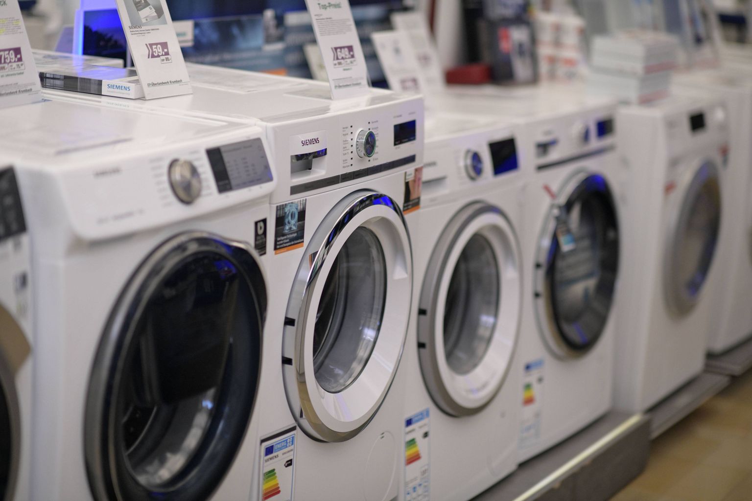 Uued pesumasinad on energiasäästlikumad kui vanad.