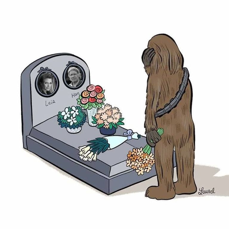 Chewbacca jätab hüvasti.
